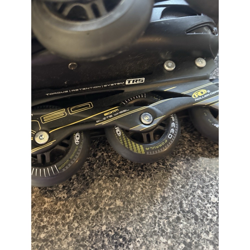 Roller Derby Men's Aerio Q-60 Inline Skates - Black/Yellow Size 11 - Picture 10 of 15